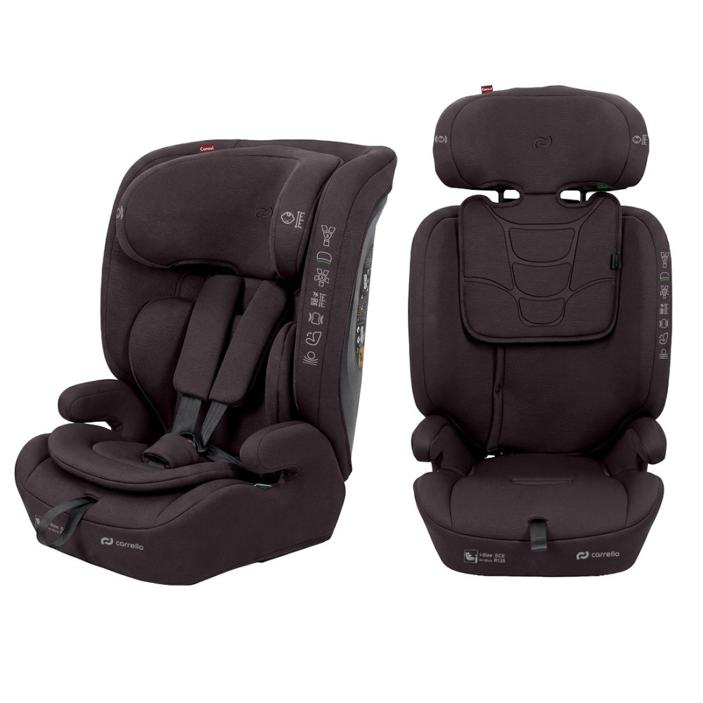 Carrello Consul CRL-16061 - детское автокресло i-Size (от 15 месяцев до 12 лет / 76-150 см) с регулировкой наклона • Chocolate Brown
