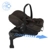 Maxi-Cosi Pebble Slide Pro + FamilyFix Slide Pro - автокресло для новорожденного (автолюлька) с поворотной выдвижной базой ISOFIX (от 0 до 24 месяцев / 40 - 87 см) • Espresso Brown