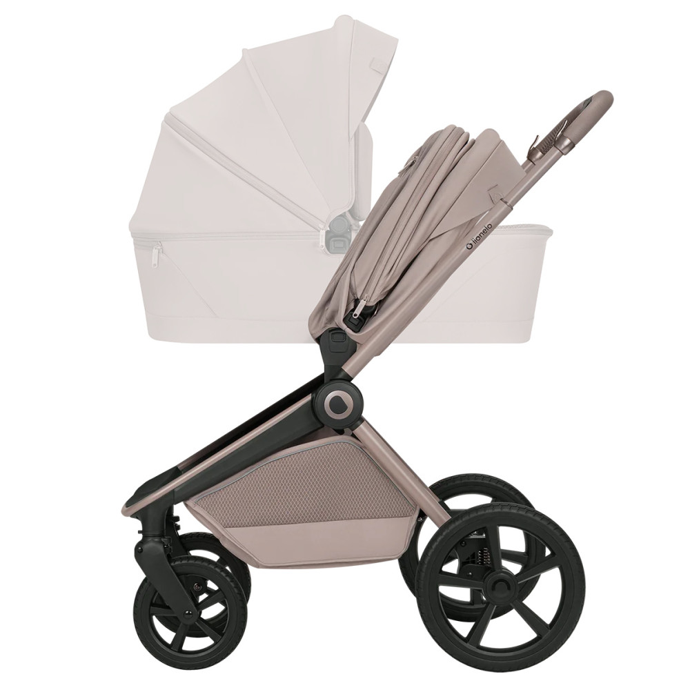 Lionelo Freya 2в1 - детская коляска 2 в 1, люлька складывается вместе с рамой • Beige Sand
