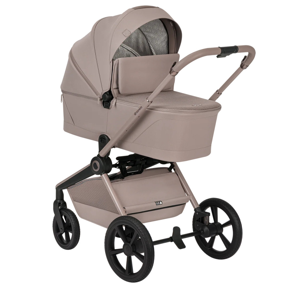 Lionelo Freya 3в1 - детская коляска 3 в 1 с автокреслом, люлька складывается вместе с рамой • Beige Sand