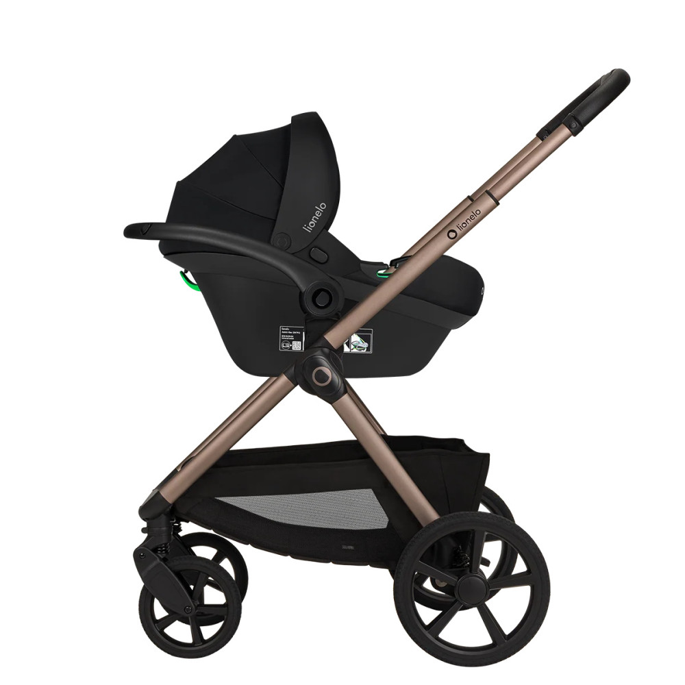 Lionelo Carmine 3в1 - детская коляска 3 в 1 с автокреслом • Beige Sand