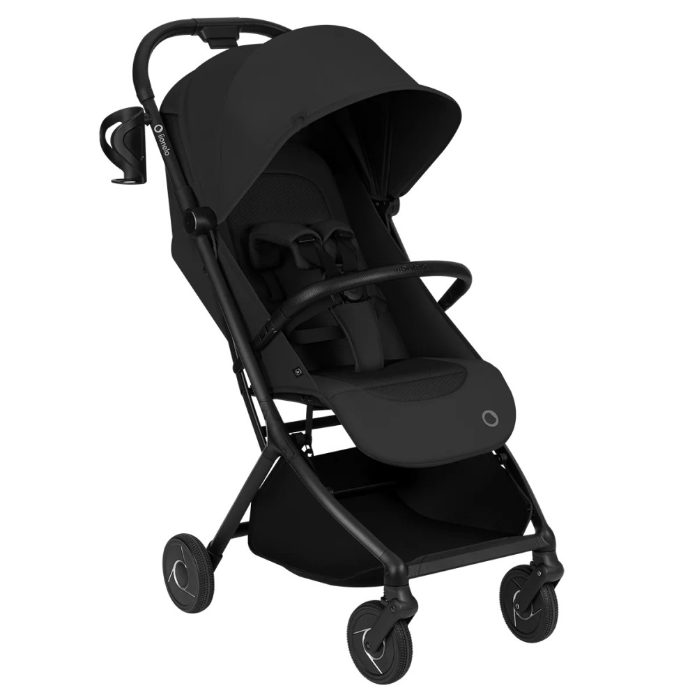 Lionelo Sia Flex 2в1 - детская коляска 2 в 1, люлька складывается вместе с рамой • Black Onyx