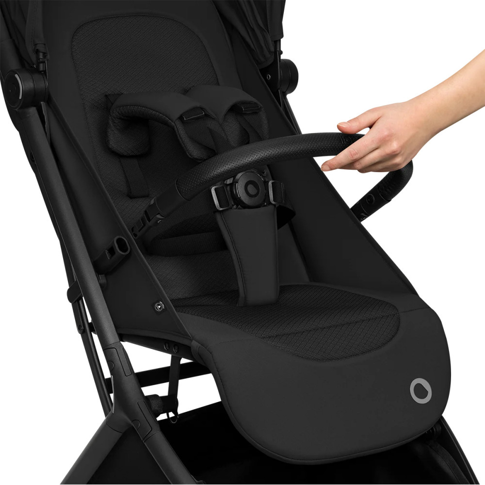 Lionelo Sia Flex 2в1 - детская коляска 2 в 1, люлька складывается вместе с рамой • Black Onyx