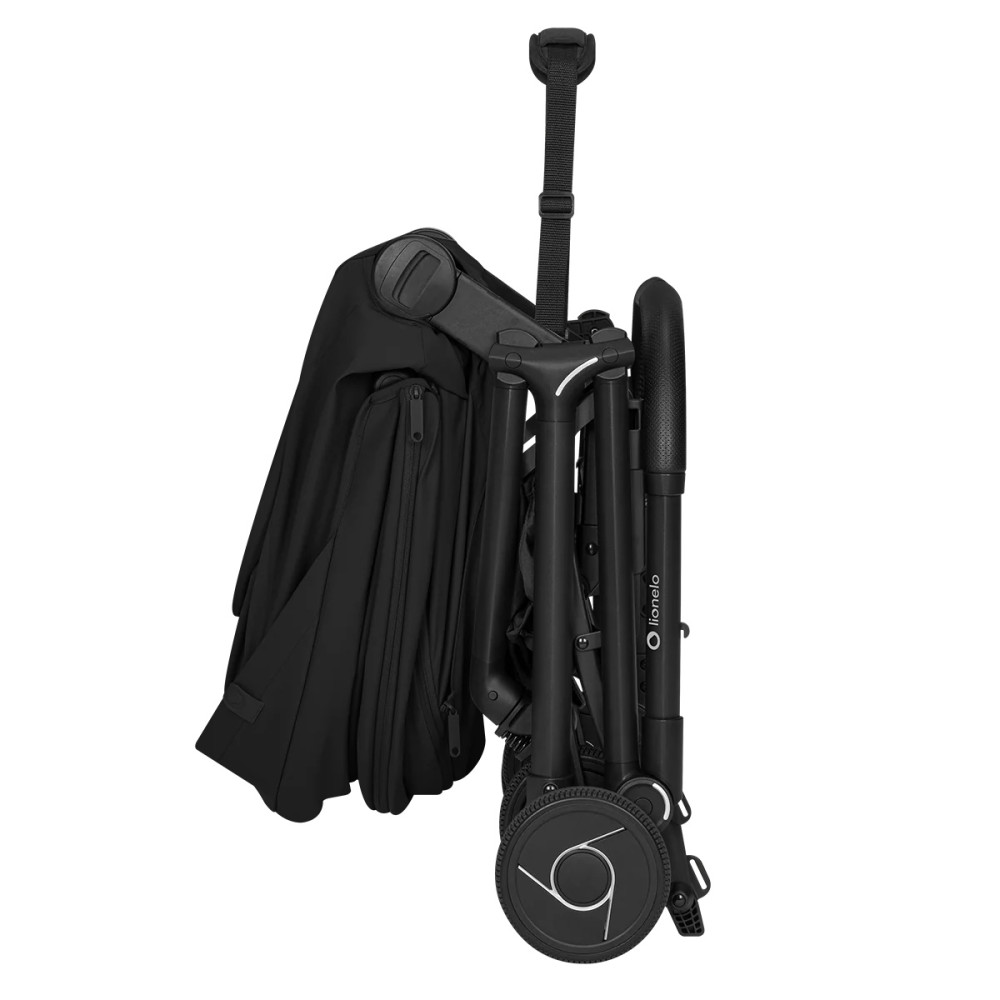 Lionelo Sia Flex 2в1 - детская коляска 2 в 1, люлька складывается вместе с рамой • Black Onyx