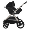 Lionelo Layla 3в1 - детская коляска 3 в 1 с автокреслом, универсальная коляска с большими колесами • Beige Sand