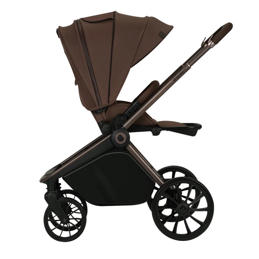 Lionelo Mika Plus 2в1 - детская коляска 2 в 1, универсальная коляска, быстрое складывание • Mocha Mousse