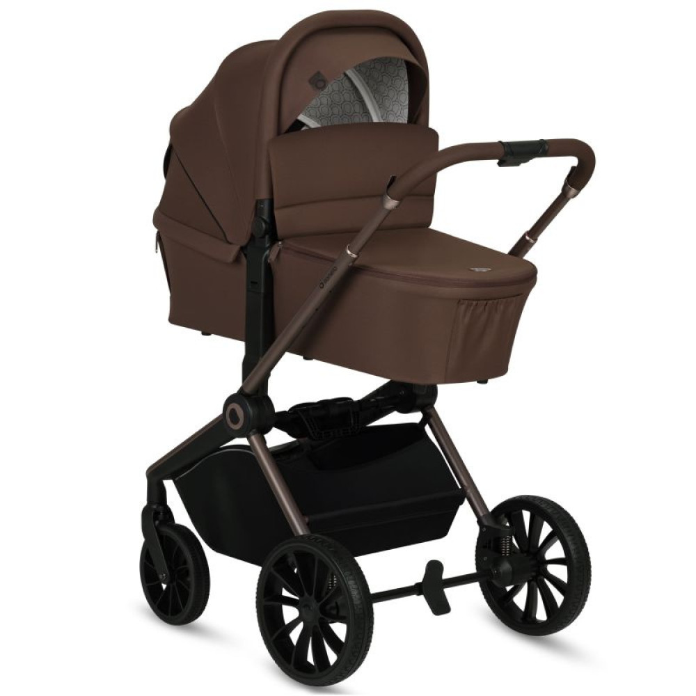 Lionelo Mika Plus 3в1 - детская коляска 3 в 1 с автокреслом, универсальная коляска с большими колесами • Mocha Mousse Lionelo Mika Plus 3в1 - детская коляска 3 в 1 с автокреслом, универсальная коляска с большими колесами • Mocha Mousse