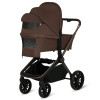 Lionelo Mika Plus 3в1 - детская коляска 3 в 1 с автокреслом, универсальная коляска с большими колесами • Mocha Mousse