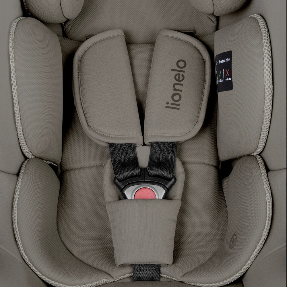 Lionelo Astrid i-Size Set Plus - автокресло для новорожденных с базой ISOFIX (40-87 см/ 0-24 мес) • Beige Taupe