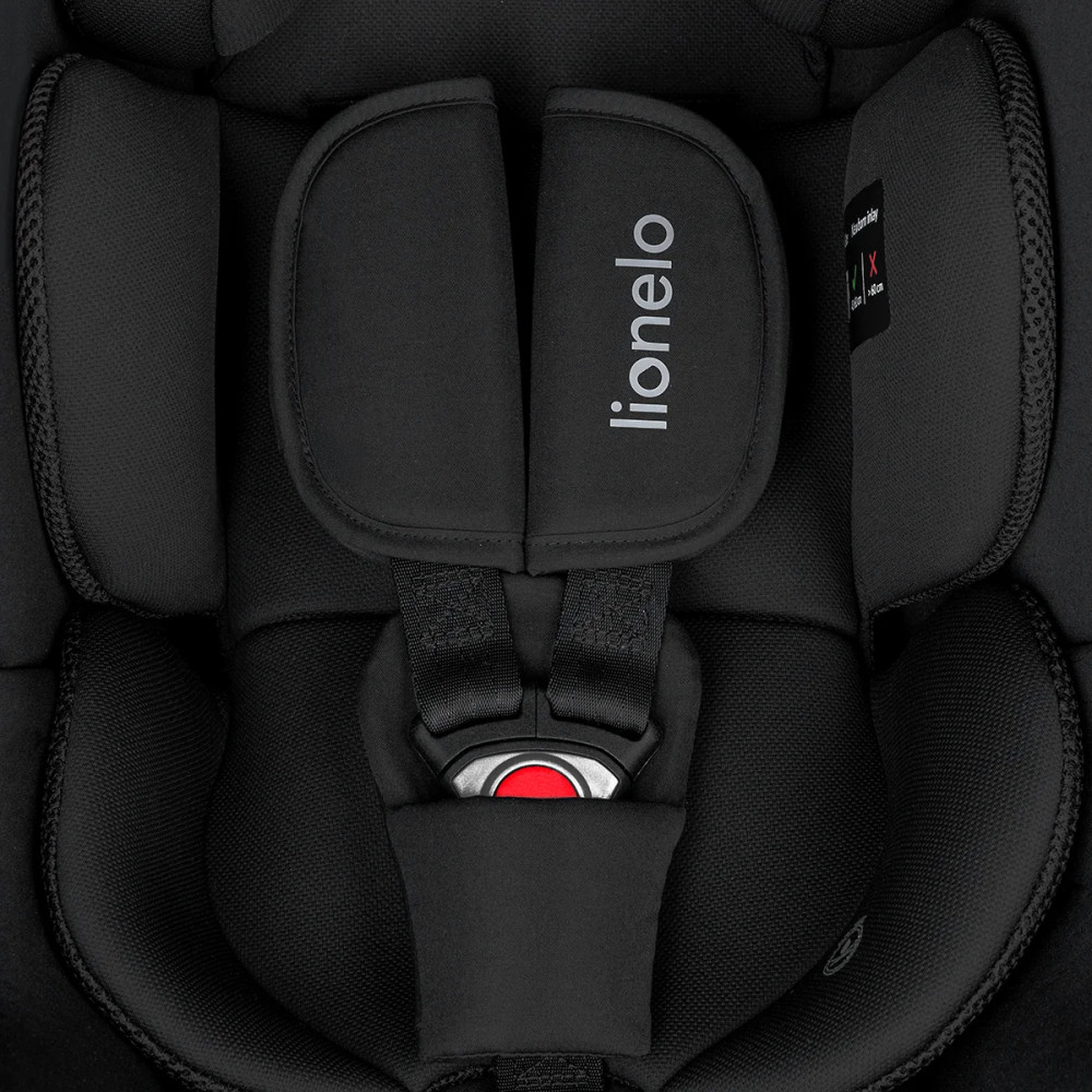 Lionelo Astrid i-Size Set Plus - автокресло для новорожденных с базой ISOFIX (40-87 см/ 0-24 мес) • Black Onyx