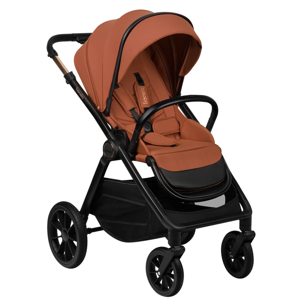 Lionelo Layla 2в1 - детская коляска 2 в 1, универсальная коляска с большими колесами • Brown Rust