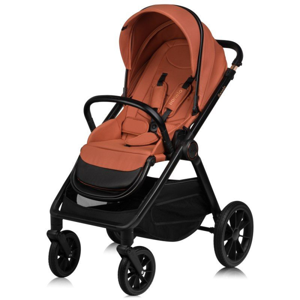 Lionelo Layla 2в1 - детская коляска 2 в 1, универсальная коляска с большими колесами • Brown Rust