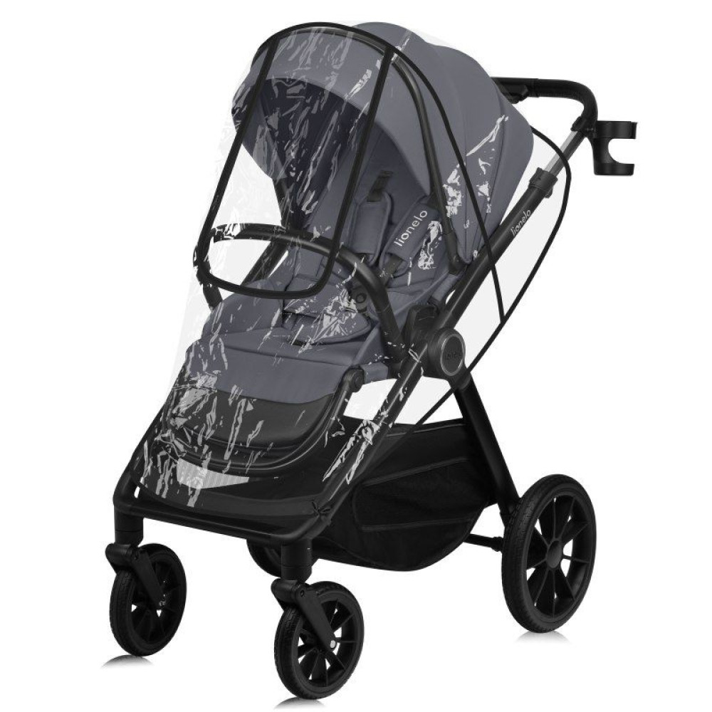 Lionelo Layla 2в1 - детская коляска 2 в 1, универсальная коляска с большими колесами • Grey Stone