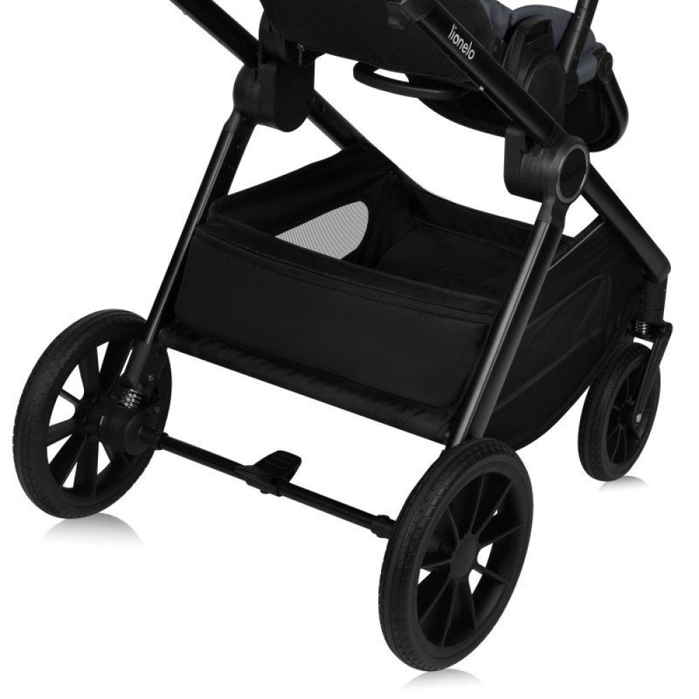 Lionelo Layla 2в1 - детская коляска 2 в 1, универсальная коляска с большими колесами • Grey Stone