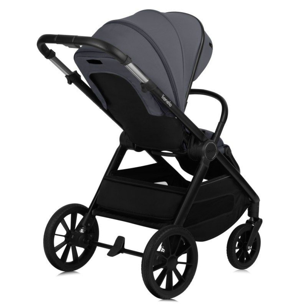 Lionelo Layla 2в1 - детская коляска 2 в 1, универсальная коляска с большими колесами • Grey Stone