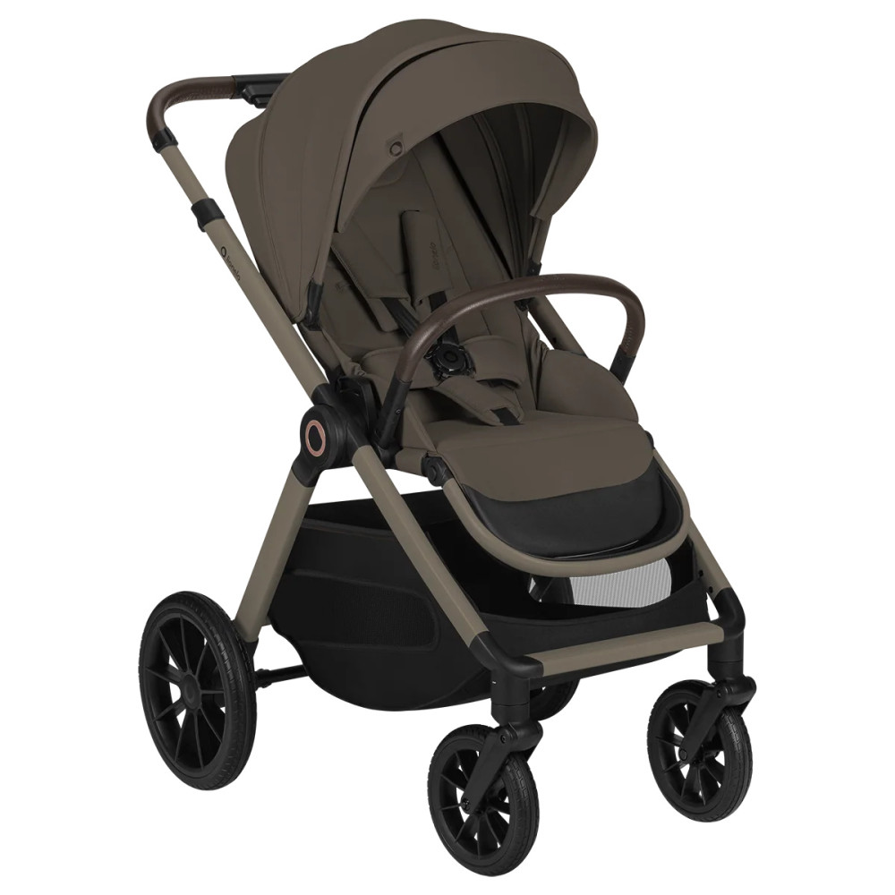 Lionelo Layla 2в1 - детская коляска 2 в 1, универсальная коляска с большими колесами • Beige Taupe