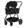 Lionelo Meril 2в1 - детская коляска 2 в 1, коляска с большими колесами, просторная люлька • Black Onyx