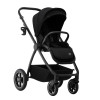 Lionelo Meril 3в1 - детская коляска 3 в 1 с автокреслом, коляска с большими колесами, просторная люлька • Black Onyx