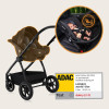Lionelo Meril 3в1 - детская коляска 3 в 1 с автокреслом, коляска с большими колесами, просторная люлька • Grey Stone