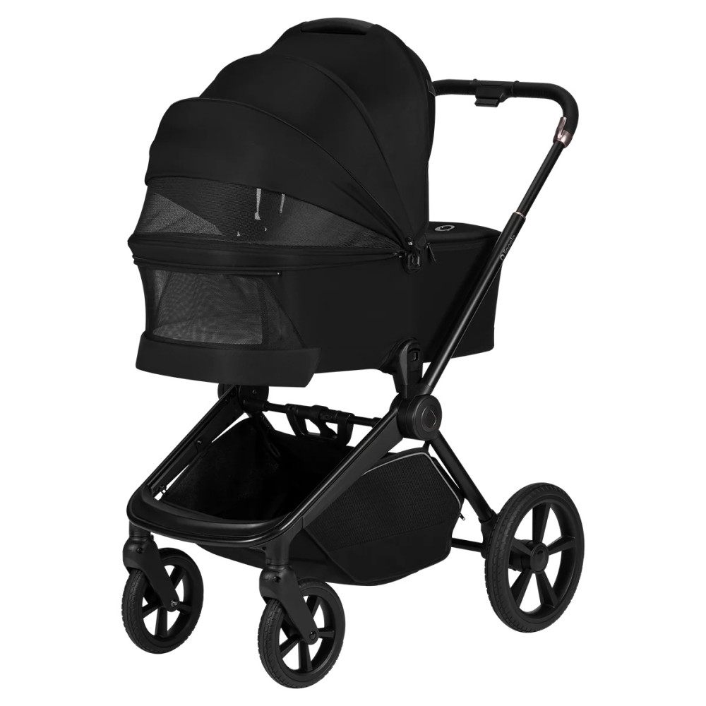 Lionelo Freya 2в1 - детская коляска 2 в 1, люлька складывается вместе с рамой • Black Onyx