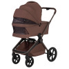Lionelo Freya 2в1 - детская коляска 2 в 1, люлька складывается вместе с рамой • Brown Chocolate