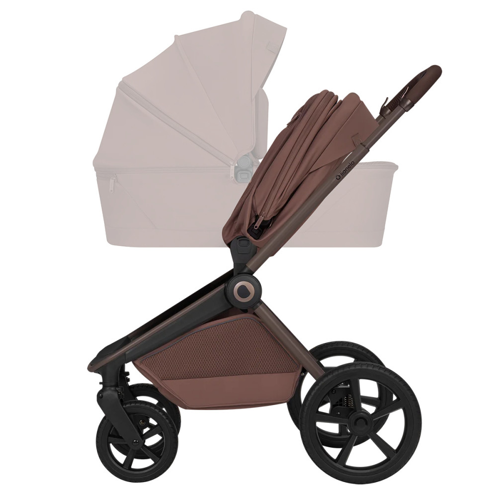 Lionelo Freya 2в1 - детская коляска 2 в 1, люлька складывается вместе с рамой • Brown Chocolate