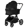 Lionelo Freya 3в1 - детская коляска 3 в 1 с автокреслом, люлька складывается вместе с рамой • Black Onyx