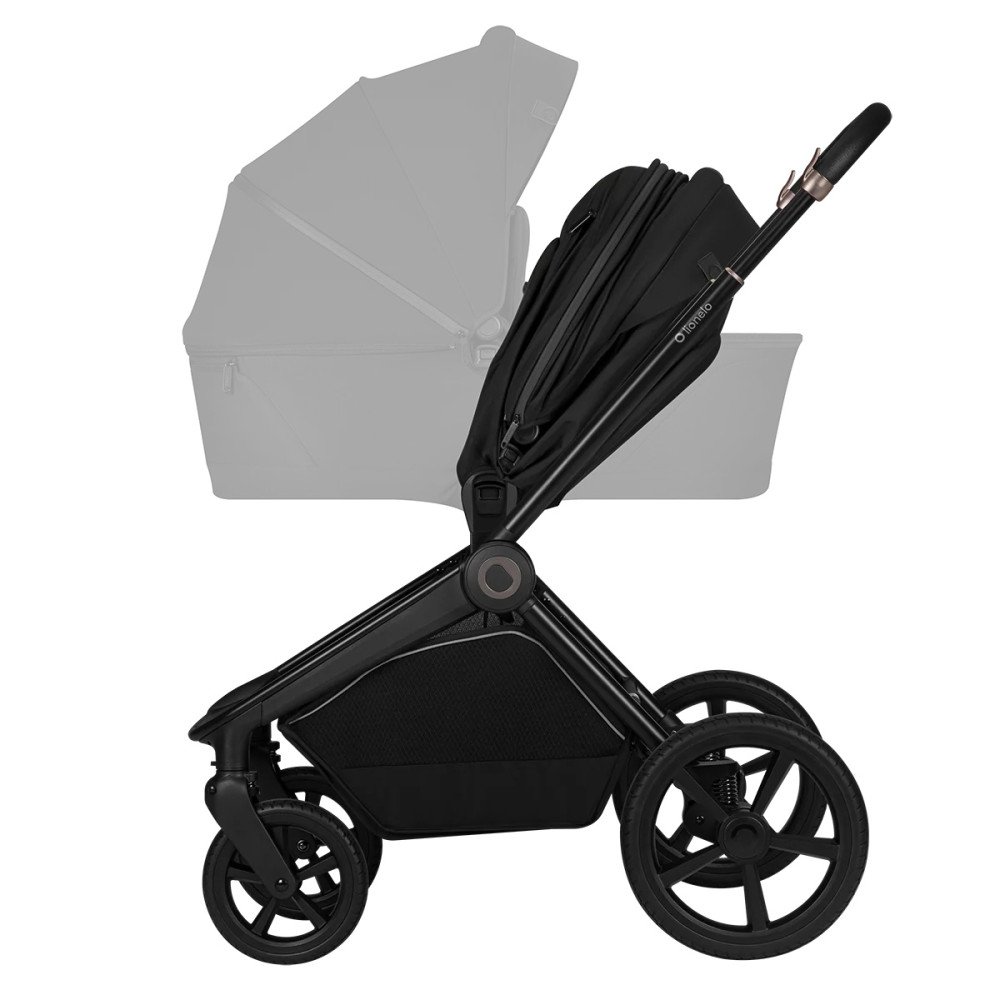 Lionelo Freya 3в1 - детская коляска 3 в 1 с автокреслом, люлька складывается вместе с рамой • Black Onyx