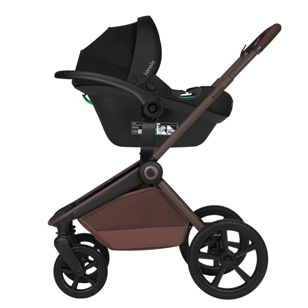 Lionelo Freya 3в1 - детская коляска 3 в 1 с автокреслом, люлька складывается вместе с рамой • Brown Chocolate Lionelo Freya 3в1 - детская коляска 3 в 1 с автокреслом, люлька складывается вместе с рамой • Brown Chocolate