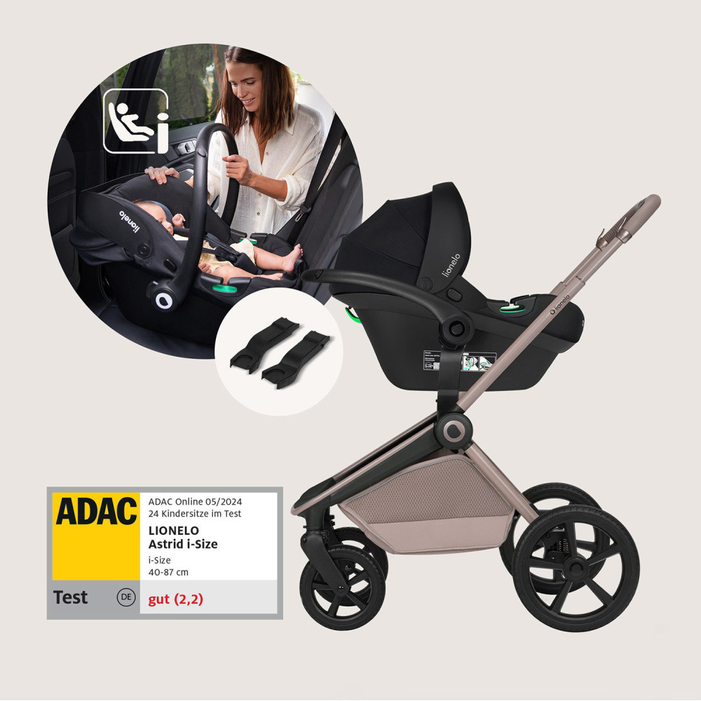 Lionelo Freya 3в1 - детская коляска 3 в 1 с автокреслом, люлька складывается вместе с рамой • Brown Chocolate Lionelo Freya 3в1 - детская коляска 3 в 1 с автокреслом, люлька складывается вместе с рамой • Brown Chocolate
