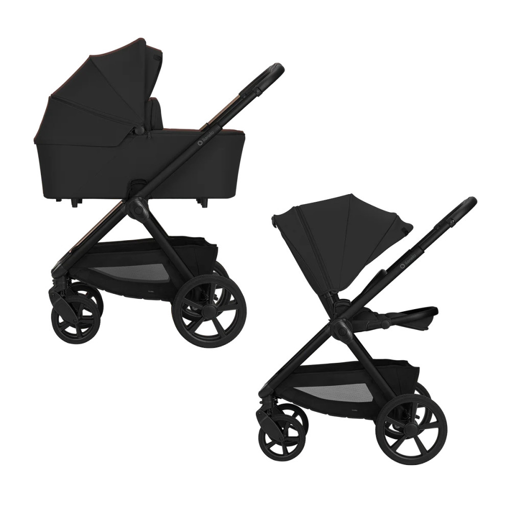 Lionelo Carmine 2в1 - детская коляска 2 в 1 • Black Onyx