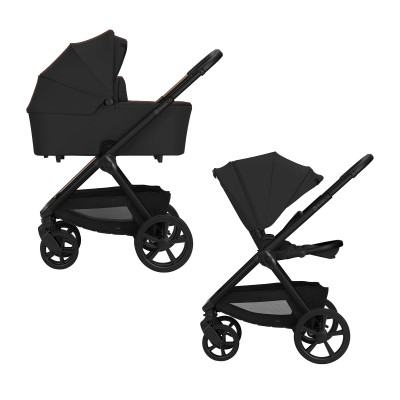 Lionelo Carmine 2в1 - детская коляска 2 в 1 • Black Onyx