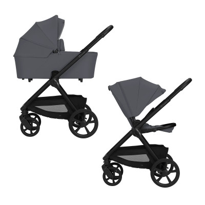 Lionelo Carmine 2в1 - детская коляска 2 в 1 • Grey Stone