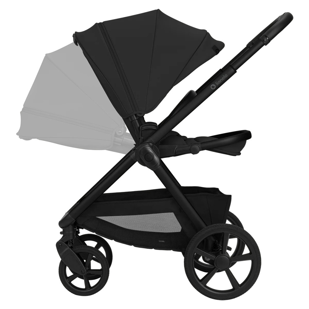 Lionelo Carmine 3в1 - детская коляска 3 в 1 с автокреслом • Black Onyx