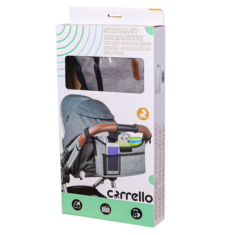 Carrello Stroller Organizer CRL-7005 - сумка-органайзер на ручку коляски з кишенею для телефону