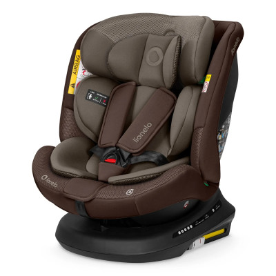Lionelo Bastiaan Plus i-Size - поворотное автокресло для ребенка (40-150 см) • Beige Chocolate