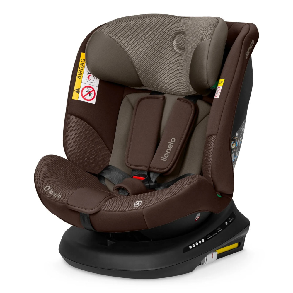 Lionelo Bastiaan Plus i-Size - поворотное автокресло для ребенка (40-150 см) • Beige Chocolate