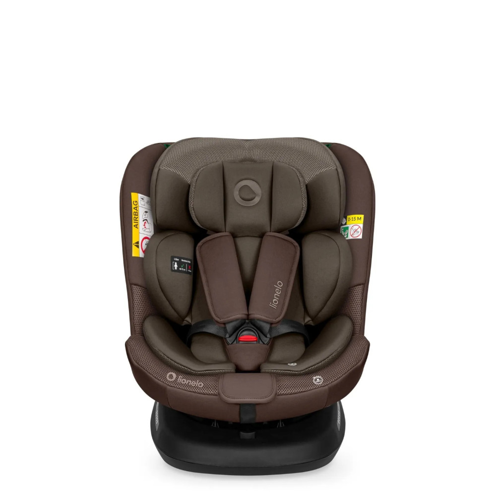 Lionelo Bastiaan Plus i-Size - поворотное автокресло для ребенка (40-150 см) • Beige Chocolate
