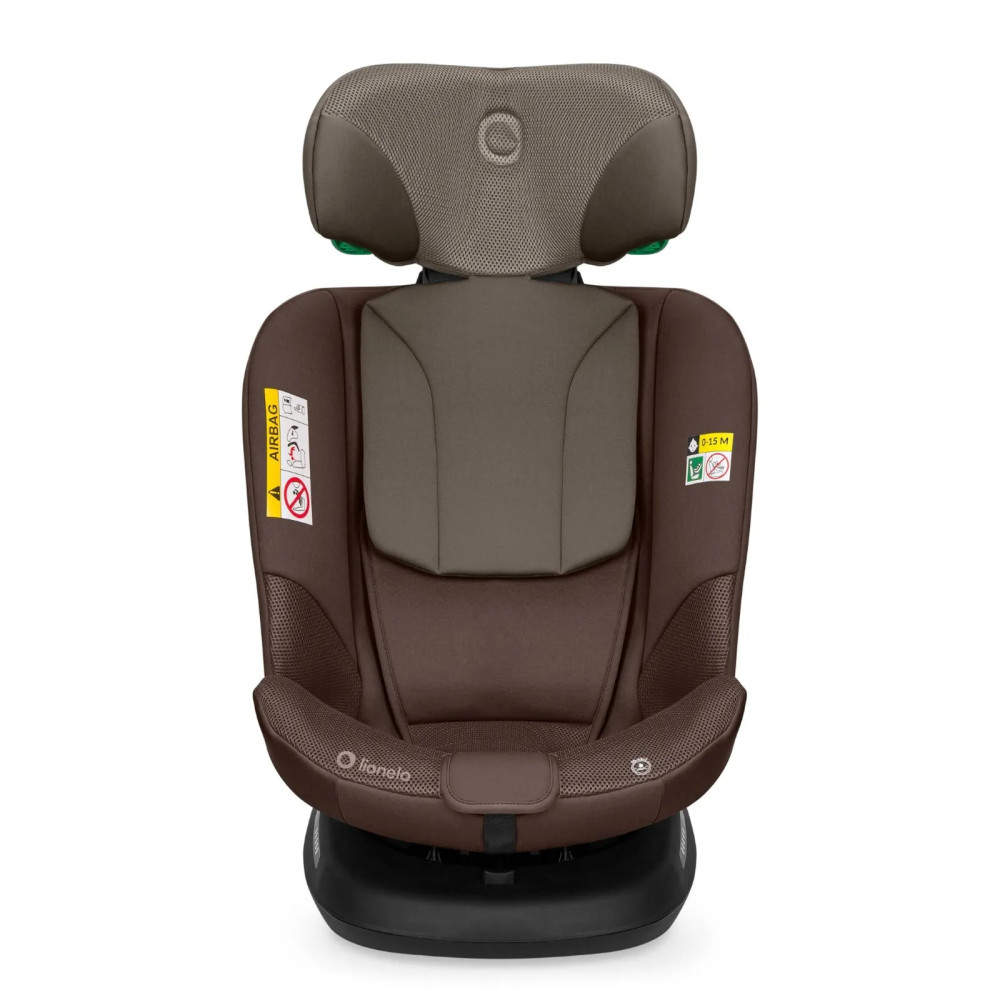 Lionelo Bastiaan Plus i-Size - поворотное автокресло для ребенка (40-150 см) • Beige Chocolate