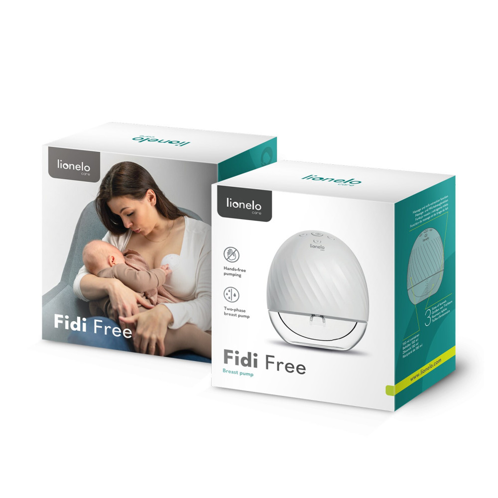 Lionelo Fidi Free - электрический молокоотсос без рук, 2 режима • White Lionelo Fidi Free - электрический молокоотсос без рук, 2 режима • White