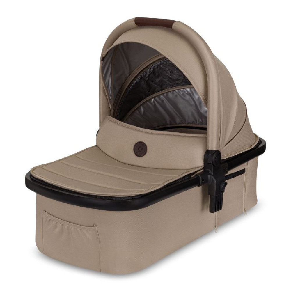 Lionelo Amber 2в1 - детская коляска 2 в 1, универсальная коляска с надувными колесами • Beige Sand