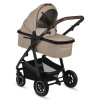 Lionelo Amber 2в1 - детская коляска 2 в 1, универсальная коляска с надувными колесами • Beige Sand
