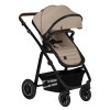 Lionelo Amber 3в1 - детская коляска 3 в 1 с автокреслом, универсальная коляска с надувными колесами • Beige Sand
