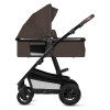 Lionelo Amber 3в1 - детская коляска 3 в 1 с автокреслом, универсальная коляска с надувными колесами • Brown Chocolate