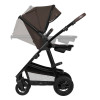 Lionelo Amber 3в1 - детская коляска 3 в 1 с автокреслом, универсальная коляска с надувными колесами • Brown Chocolate