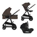 Lionelo Amber 3в1 - детская коляска 3 в 1 с автокреслом, универсальная коляска с надувными колесами • Brown Chocolate Lionelo Amber 3в1 - детская коляска 3 в 1 с автокреслом, универсальная коляска с надувными колесами • Brown Chocolate