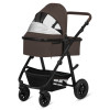Lionelo Amber 3в1 - детская коляска 3 в 1 с автокреслом, универсальная коляска с надувными колесами • Brown Chocolate