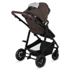 Lionelo Amber 3в1 - детская коляска 3 в 1 с автокреслом, универсальная коляска с надувными колесами • Brown Chocolate