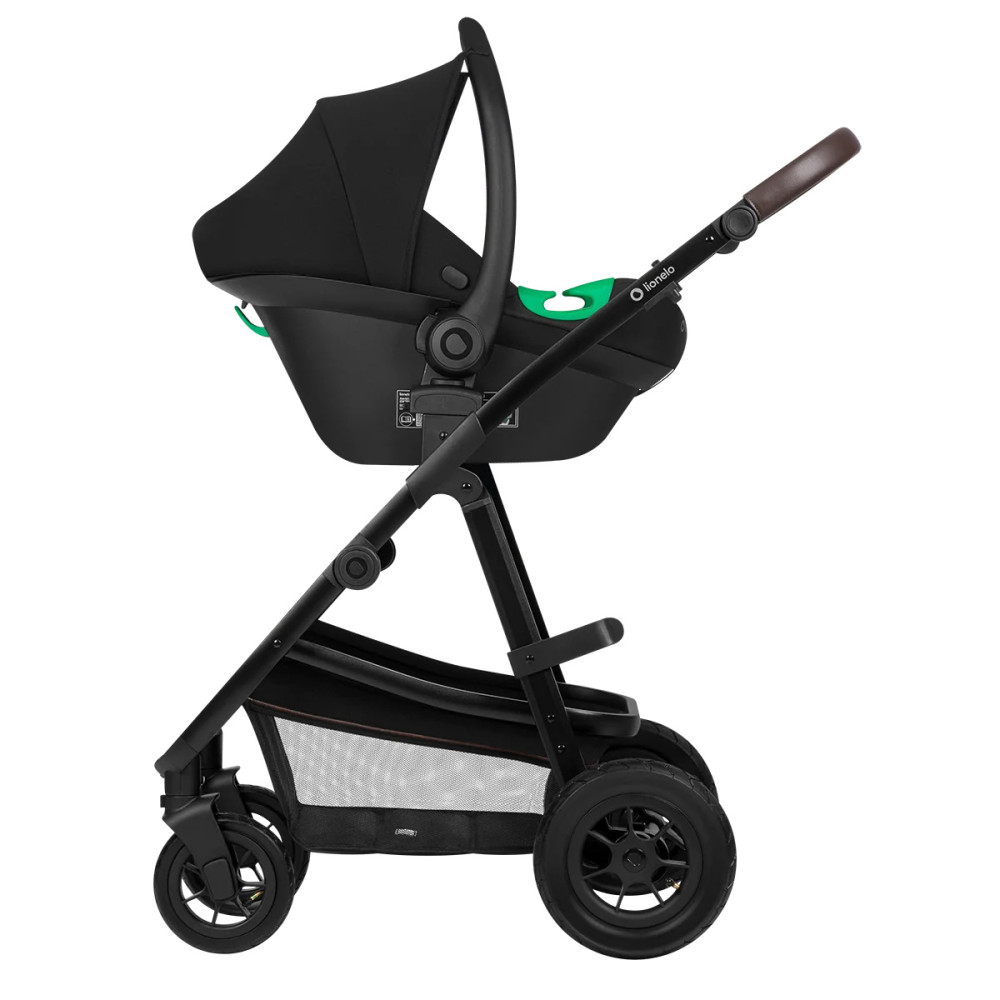 Lionelo Amber 3в1 - детская коляска 3 в 1 с автокреслом, универсальная коляска с надувными колесами • Green Forest Lionelo Amber 3в1 - детская коляска 3 в 1 с автокреслом, универсальная коляска с надувными колесами • Green Forest