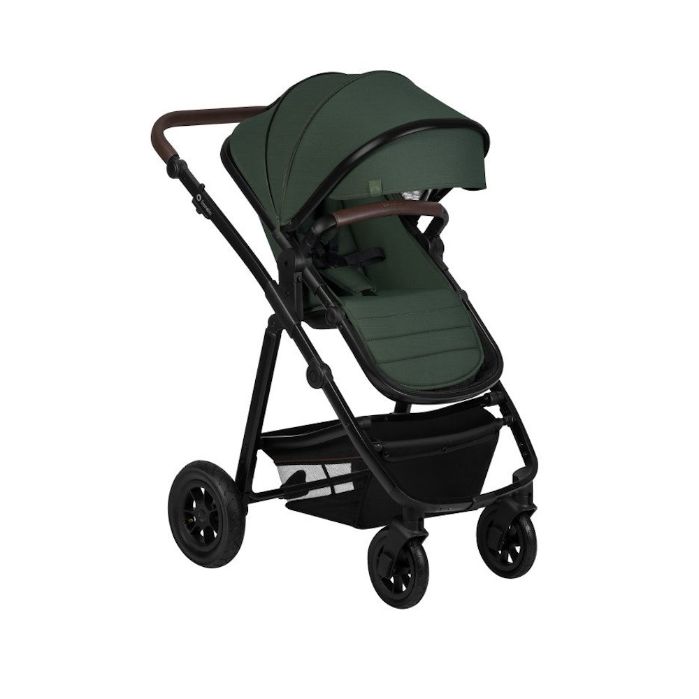 Lionelo Amber 3в1 - детская коляска 3 в 1 с автокреслом, универсальная коляска с надувными колесами • Green Forest Lionelo Amber 3в1 - детская коляска 3 в 1 с автокреслом, универсальная коляска с надувными колесами • Green Forest